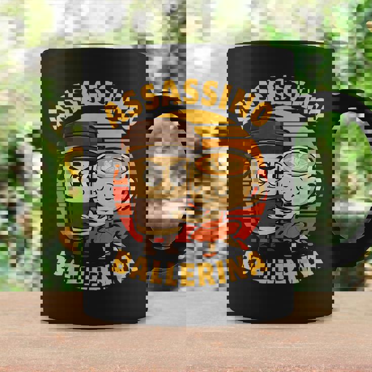 カプチーノ アサシーノ バレリーナ 面白い イタリアン ブレイン ミーム コーヒーマグ ギフトのアイデア