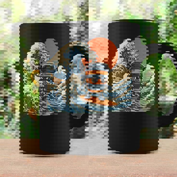 カプチーノ アサシーノ 和波 アート 忍者 コーヒー好き コーヒーマグ ギフトのアイデア