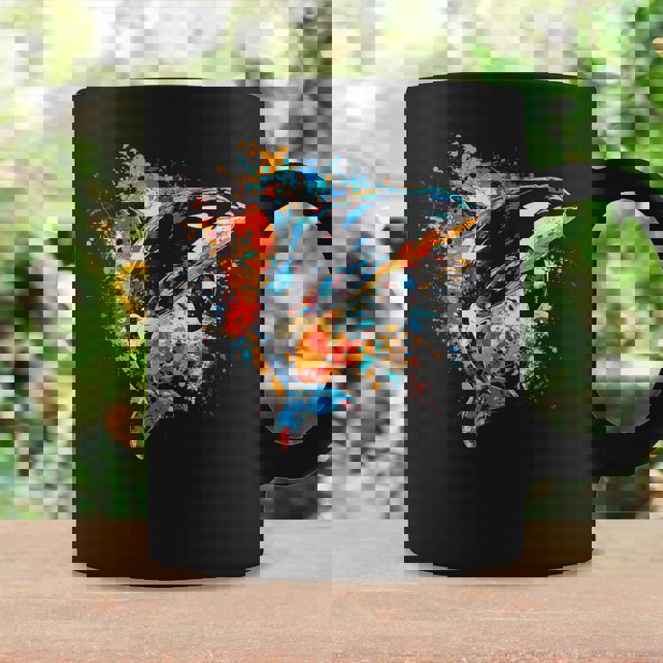 カラフルなシャチ コーヒーマグ ギフトのアイデア