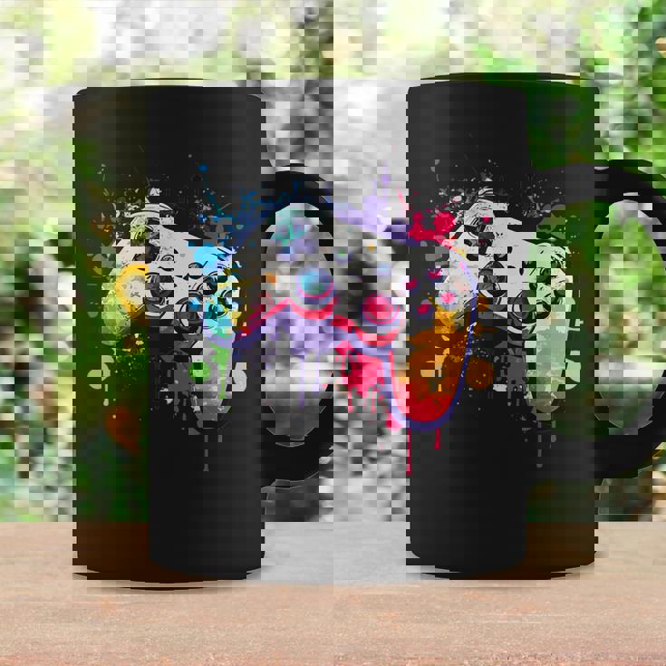 カラフルなビデオゲームコントローラー ジョイスティック コンソール コーヒーマグ ギフトのアイデア
