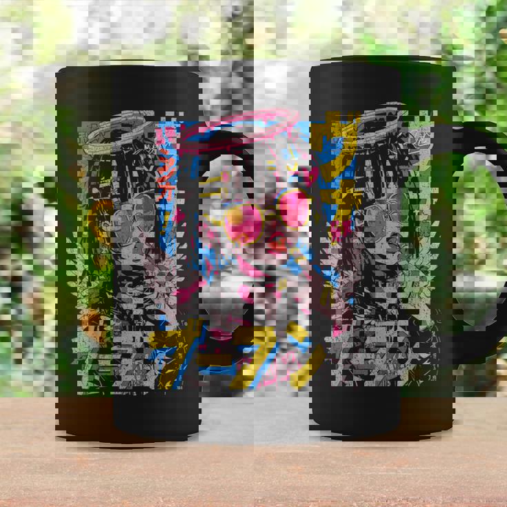 カワイイ ストリートウェア ヒップホップ Hip Hop サイバーパンク エンジェル テックウェア マンガ アニメ コーヒーマグ ギフトのアイデア