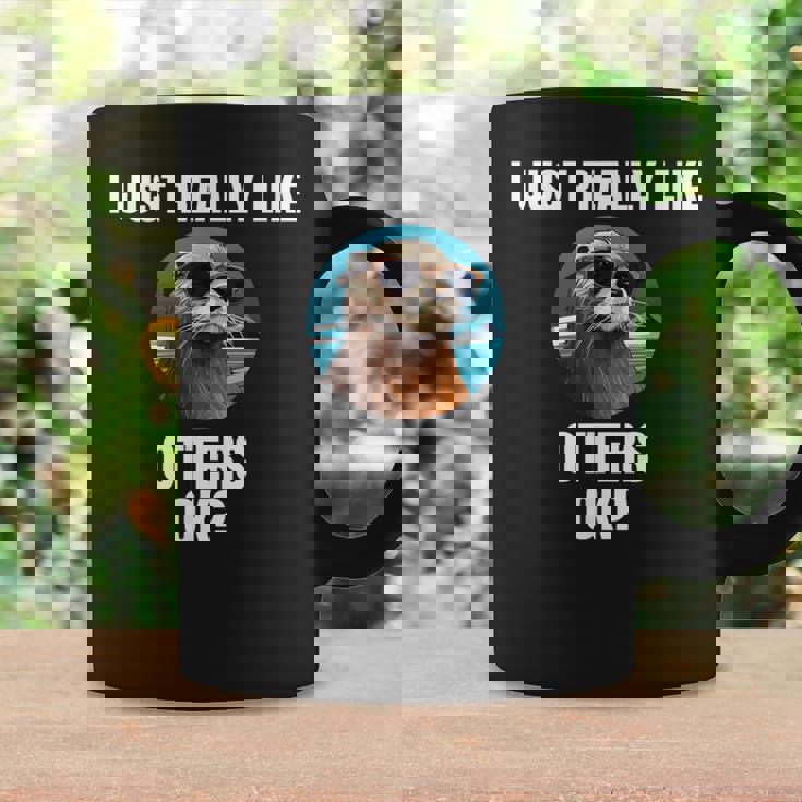 カワウソ 動物 カワウソ コーヒーマグ ギフトのアイデア