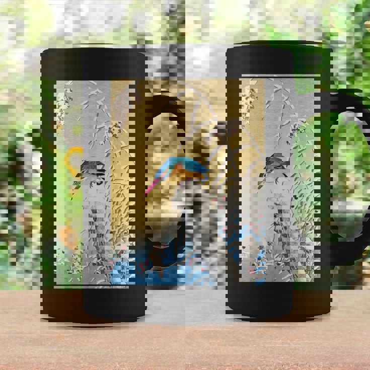 カワセミ 鳥 動物 ヴィンテージ 和 浮世絵 自然 江戸 コーヒーマグ ギフトのアイデア