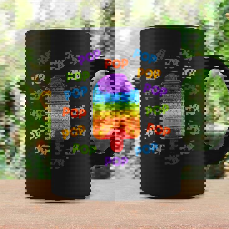 キッズポッププッシュ&ポップポップポップポップadhdストレス解消おもちゃ コーヒーマグ ギフトのアイデア