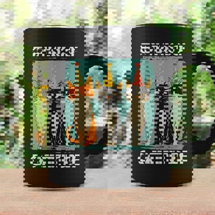 キャティチュード55歳 55歳の誕生日 猫好き 55歳 コーヒーマグ ギフトのアイデア