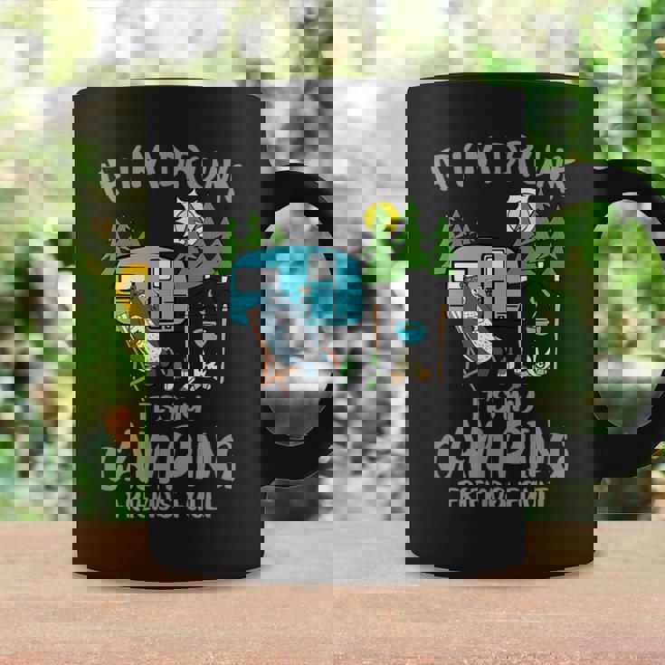 キャンプ 面白い キャンピング 楽しい キャンプファイヤー キャンピングカー 旅 コーヒーマグ ギフトのアイデア