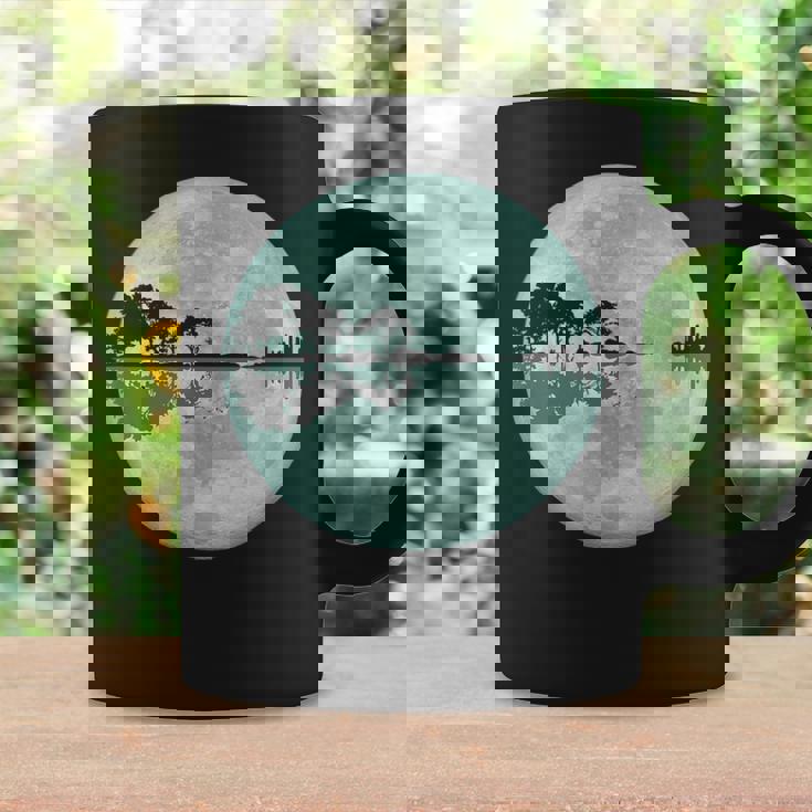 ギター 湖 反射 月 ギター ミュージシャン コーヒーマグ ギフトのアイデア