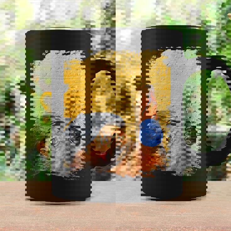 クラシックブルーヨーヨーの猫 コーヒーマグ ギフトのアイデア