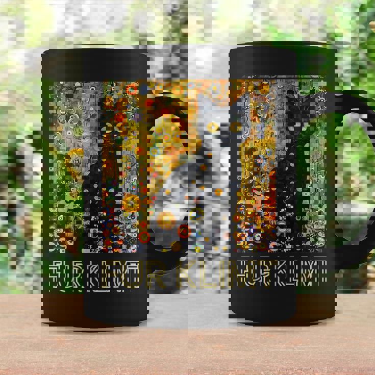 クリムト絵画の黒猫、猫好き、アーティスト美術学生 コーヒーマグ ギフトのアイデア