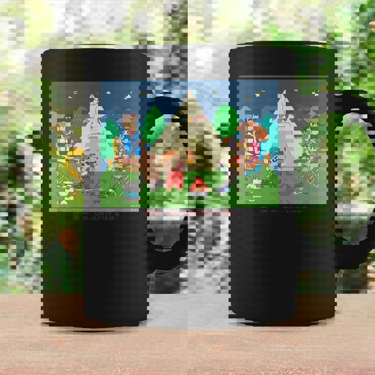 クレヨンしんちゃん 野原一家キャンプファイヤー 集合 コーヒーマグ ギフトのアイデア