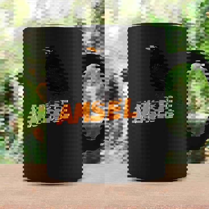 クロウタドリ 鳥 動物 図 バードウォッチング 贈り物 鳥類学者 生物学者 自然科学 コーヒーマグ ギフトのアイデア