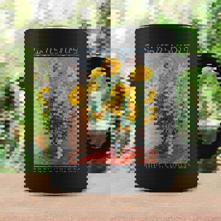 クロード モネ 面白いtシャツ 花 名作 アート ひまわりのブーケ 絵画 メンズ レディース 面白い 服 コーヒーマグ ギフトのアイデア