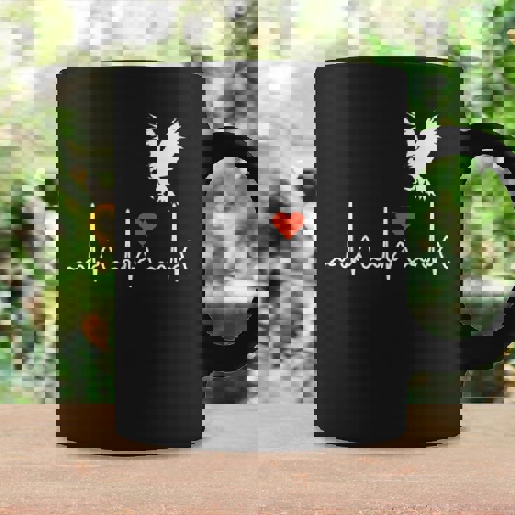 クールなアメリカンイーグル Usa ハートビート 素晴らしいギフト メンズ レディース キッズ 長袖tシャツ コーヒーマグ ギフトのアイデア