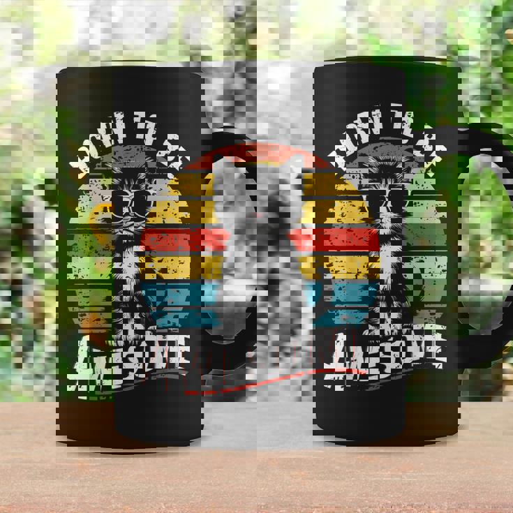 クールな猫のレトロヴィンテージ 素晴らしいために生まれました コーヒーマグ ギフトのアイデア