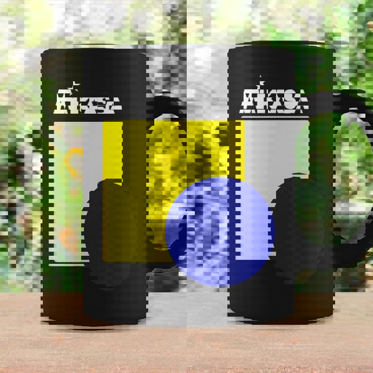 グラフィック＆ロゴ Wh バレーボール コーヒーマグ ギフトのアイデア