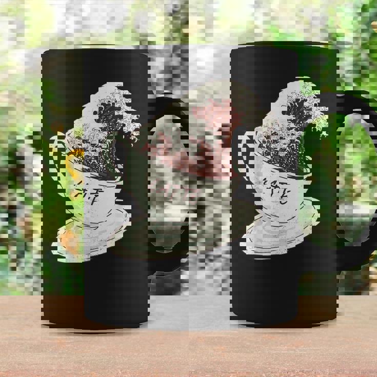 グレートウェーブ カフェラテ コーヒー カフェイン 神奈川 北斎 コーヒーマグ ギフトのアイデア