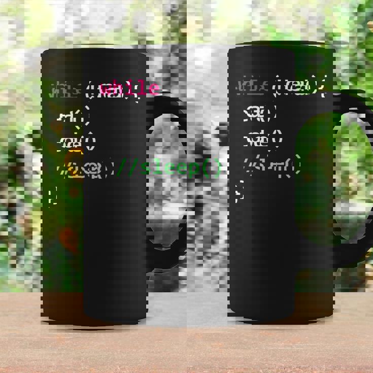 コンピュータサイエンスのpythonプログラマはコードの睡眠を食べます コーヒーマグ ギフトのアイデア