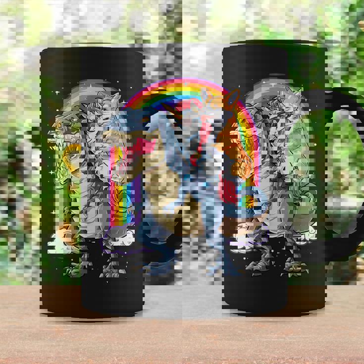 コーギー ユニコーン 恐竜 レックス キッズ ガールズ レインボー ギフト コーヒーマグ ギフトのアイデア