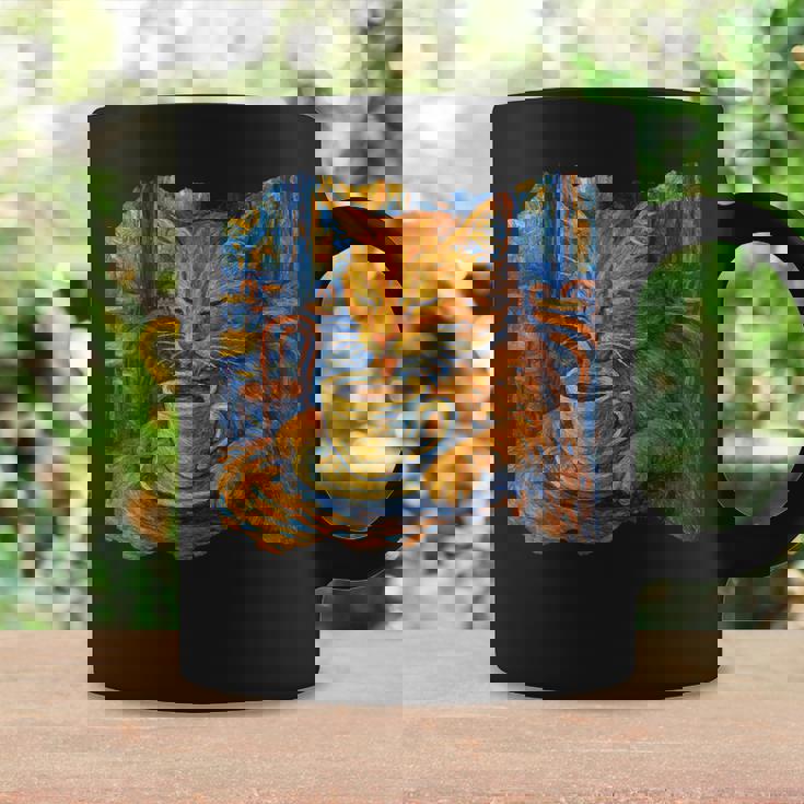 ゴッホ 猫 絵画 面白い 芸術的 猫 コーヒー愛好家 コーヒーマグ ギフトのアイデア