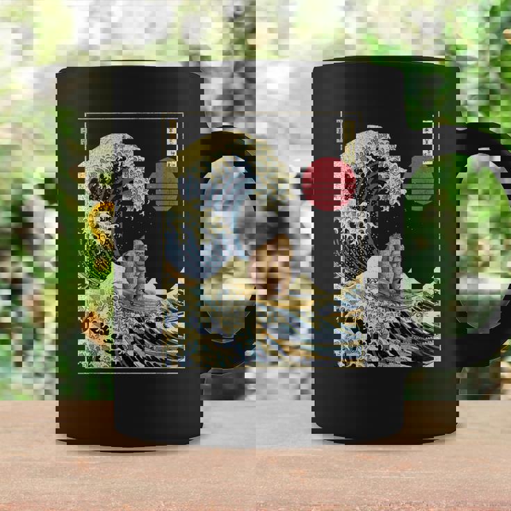 ゴリラ 神奈川波 おもしろサーフアニマル コーヒーマグ ギフトのアイデア