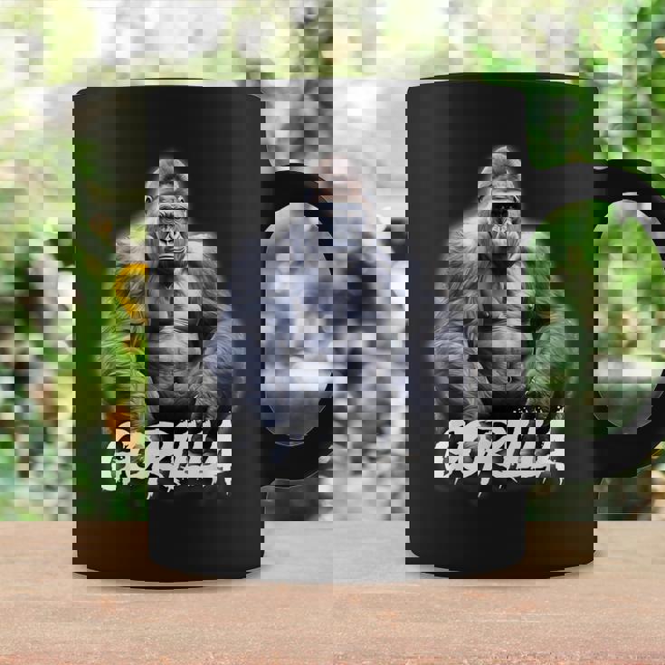 ゴリラ×シルバーバックゴリラ霊長類 コーヒーマグ ギフトのアイデア