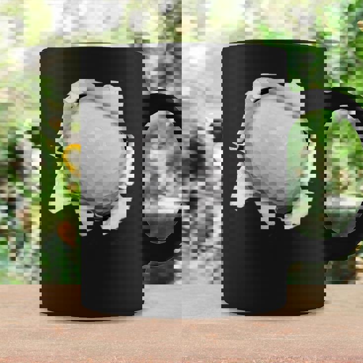 ゴルフ 面白いtシャツ ボール メンズ おもしろ 面白い 服 おもしろグッズ ネタ ゴルフウェア シャツ 胸 コーヒーマグ ギフトのアイデア