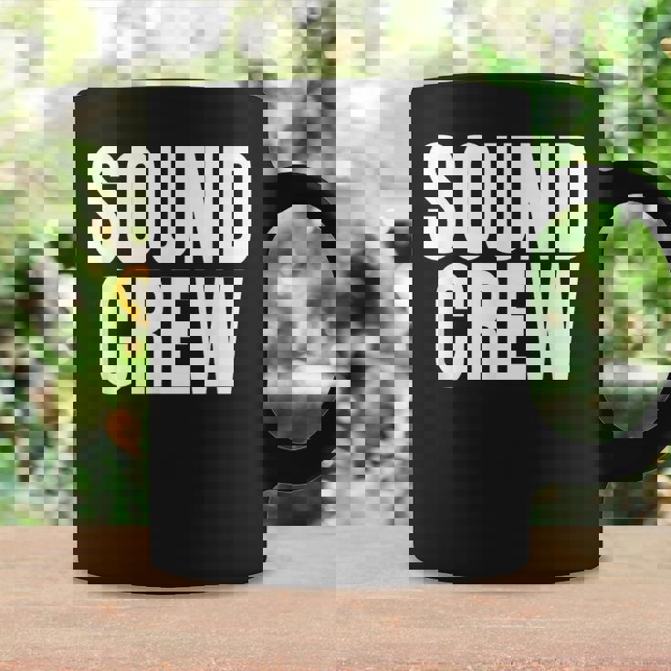 サウンドクルーtシャツ コンサートイベントスタッフ ブラックtシャツ コーヒーマグ ギフトのアイデア