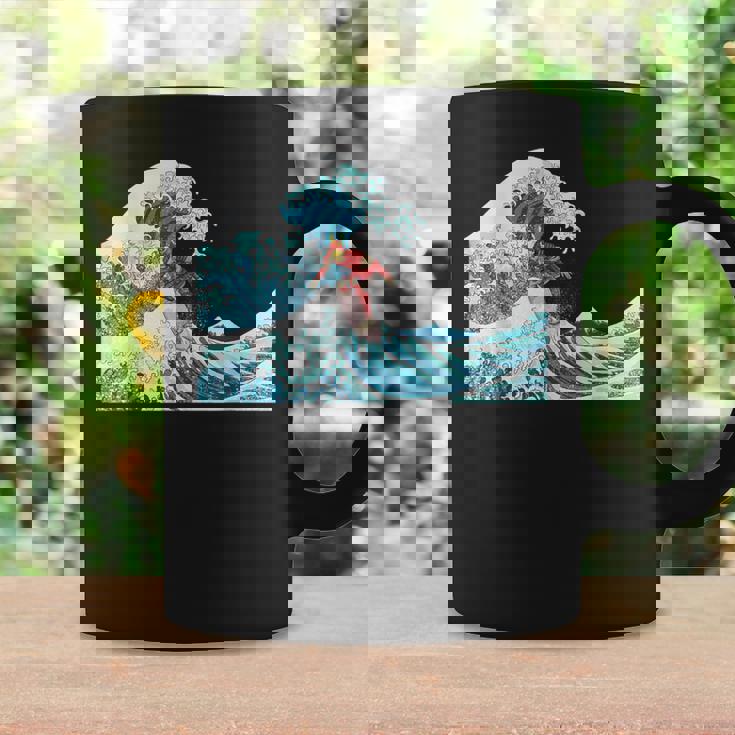 サムライサーフィン神奈川大波-クールサーファー コーヒーマグ ギフトのアイデア