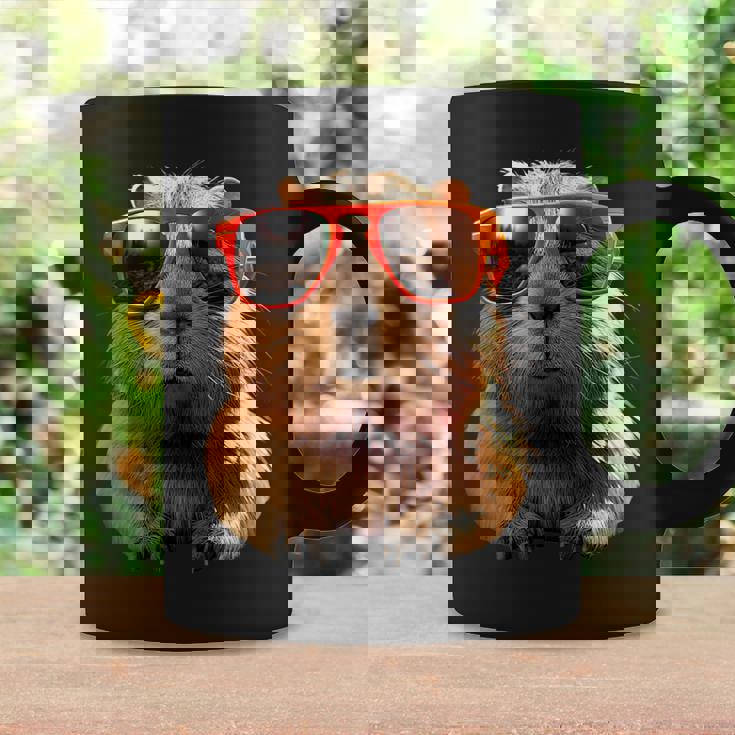 サングラスをかけたカピバラ Be Capy カピバラ げっ歯類 Capybara コーヒーマグ ギフトのアイデア