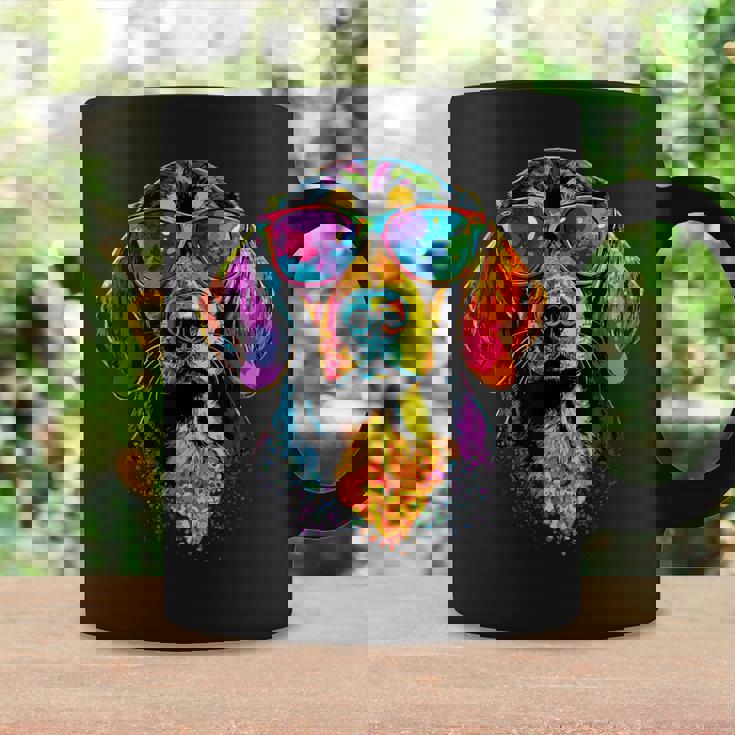 サングラスをかけたビーグル ビーグル子犬 かわいい イングリッシュビーグル コーヒーマグ ギフトのアイデア