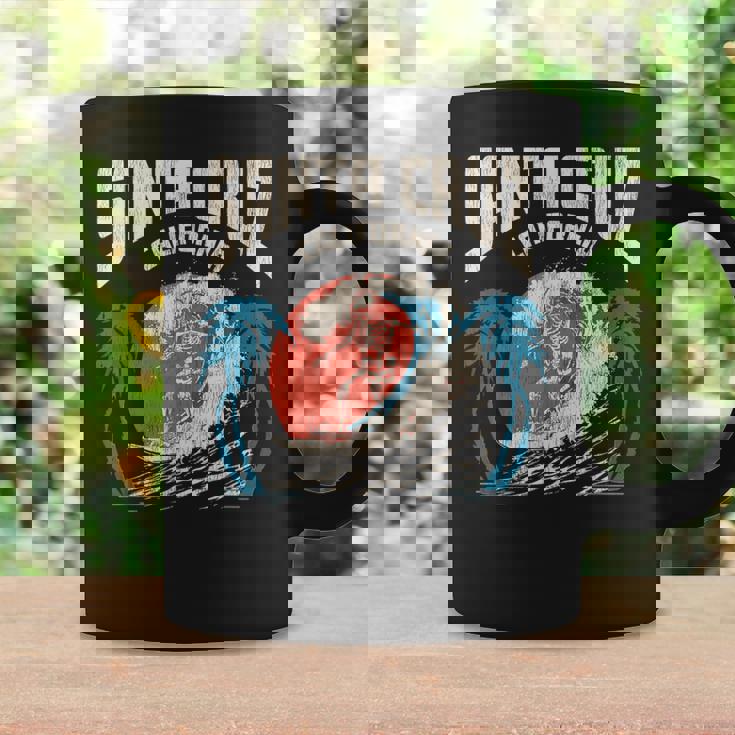 サンタクルーズ カリフォルニア サーフィン スケルトンデザイン サーファー向け コーヒーマグ ギフトのアイデア