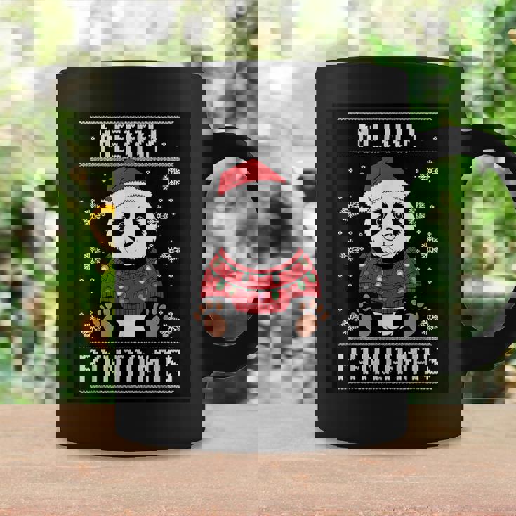 サンタ帽子付きパンダ 醜いクリスマス X-Mas コーヒーマグ ギフトのアイデア