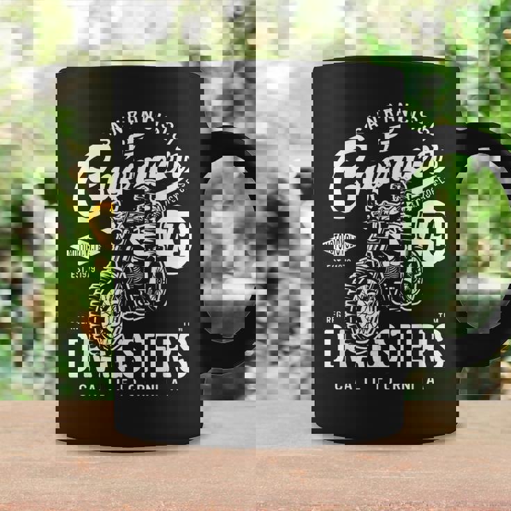 サンフランシスコ カフェ レーサー ドラッグスター レトロ バイク バイカー コーヒーマグ ギフトのアイデア