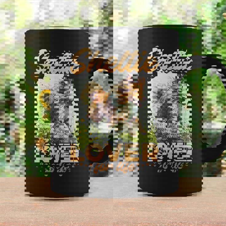 シェットランド・シープドッグ・ドッグ・シェルティー-シェルティ・ラヴァー・フォー・ライフ コーヒーマグ ギフトのアイデア