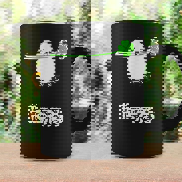 シマエナガ『四つ葉のクローバー』白い鳥【どうぶつフレンズ】動物 ゆるくて かわいい キャラクター イラスト コーヒーマグ ギフトのアイデア