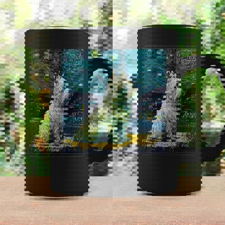 シュールレアリズム 星月夜 ウェスティ 犬 コーヒーマグ ギフトのアイデア