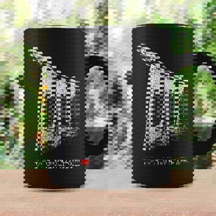 シンガポール マリーナベイ ヴィンテージ スカイライン アジア アイラブシンガポール I Loveingapore コーヒーマグ ギフトのアイデア