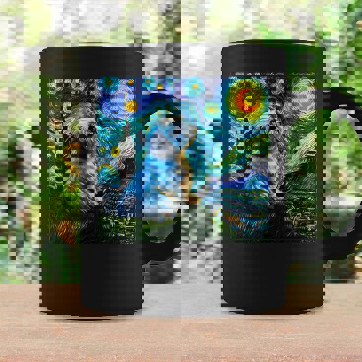 シーズー 面白いtシャツ 犬 ゴッホ 星月夜 かわいい メンズ 子供 おもしろ 服 グッズ ネタ コーヒーマグ ギフトのアイデア