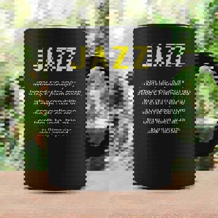ジャズ音楽辞書の定義面白いジャズミュージシャンヴィンテージ Jazz コーヒーマグ ギフトのアイデア
