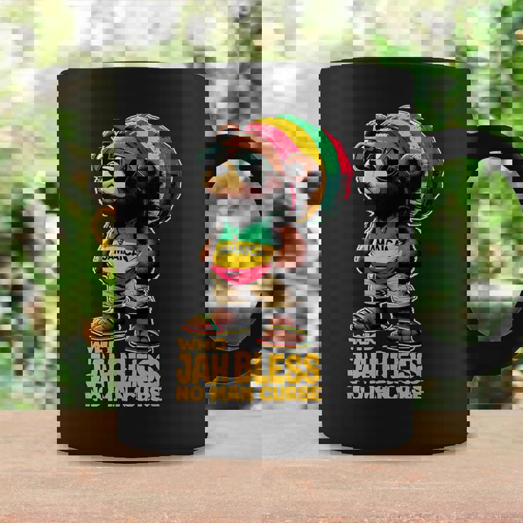 ジャマイカ かわいいラスタ テディベア ジャー ブレス レゲエ ルーツ コーヒーマグ ギフトのアイデア