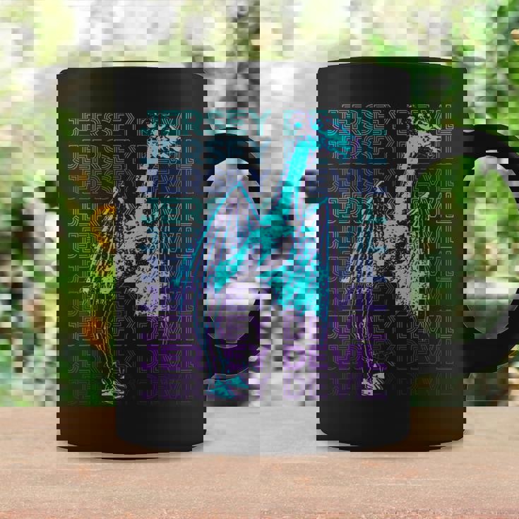 ジャージーデビルクリプティッドクリプトゾロジーレトロ コーヒーマグ ギフトのアイデア