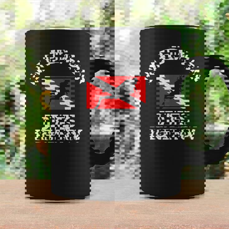 スキューバダイビング ダイバー ダウン ダイブ フラッグ ダイブ コーヒーマグ ギフトのアイデア