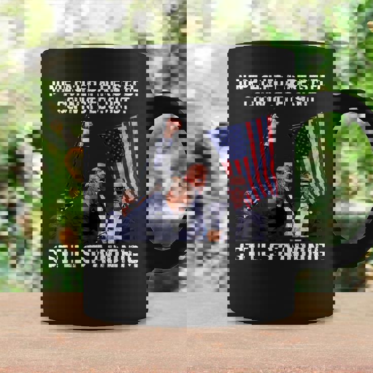 スティル・スタンディング・トランプ 2024 暗殺未遂 コーヒーマグ ギフトのアイデア