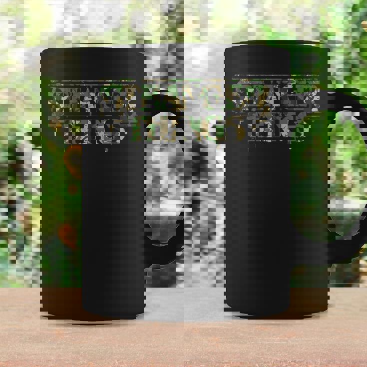 ストレンジャー・シングス ロゴ 迷彩 デモゴルゴン アンティーク調 逆さま コーヒーマグ ギフトのアイデア