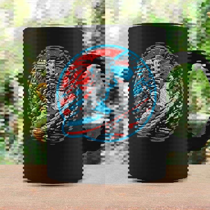 スニーカーヘッドバスケットボールファン コーヒーマグ ギフトのアイデア