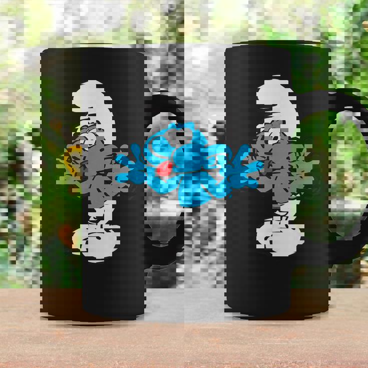 スマーフ ジョキー スマーフ 舌 ジョイフル ブルー コミック スマーフェット コーヒーマグ ギフトのアイデア