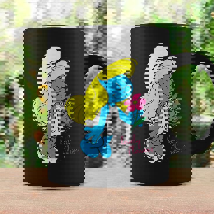 スマーフ スマーフェット キャラクター 花 咲く スマーフィー ファン コーヒーマグ ギフトのアイデア