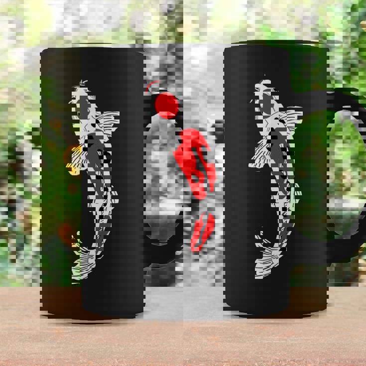 タンチョウサンケ 赤・白・黒鯉 コーヒーマグ ギフトのアイデア