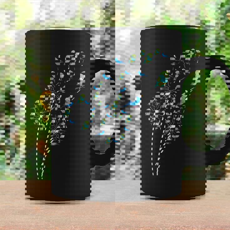 タンポポ セキセイインコの花、花セキセイインコの木 コーヒーマグ ギフトのアイデア