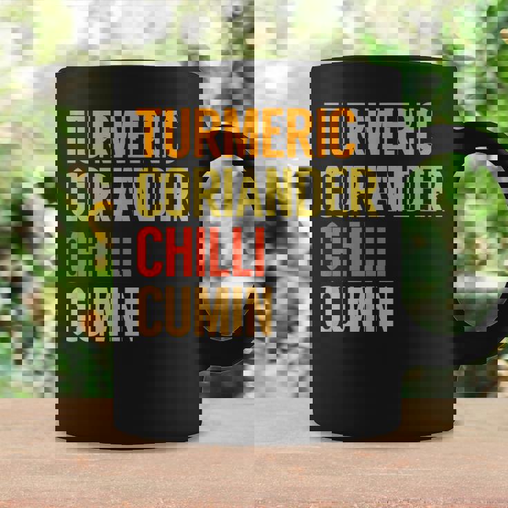 ターメリック コリアンダーチリクミン カレー コーヒーマグ ギフトのアイデア